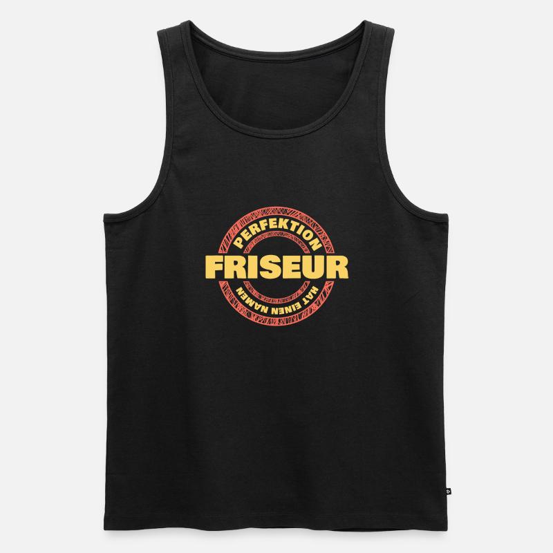 Perfektion Friseur - Männer Premium Bio Tank Top - Schwarz