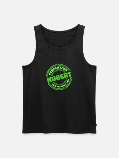 Perfektion Hubert - Männer Premium Bio Tank Top - Schwarz