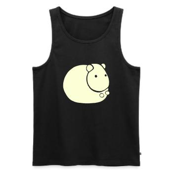 Hamster Cute Animal Rodent Animals Pet Vector 4 - Men's Premium Organic Tank Top - black - Front - Michal (187cm)