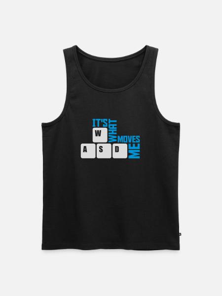 its what moves me - Men's Premium Organic Tank Top - black