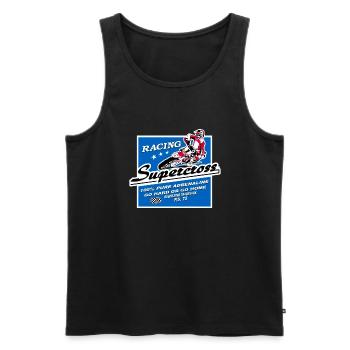 Moto Cross - Motocross - Supercross - Men's Premium Organic Tank Top - black - Front - Michal (187cm)