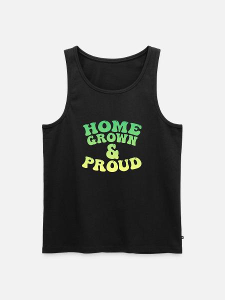 Home grown and proud - Men's Premium Organic Tank Top - black