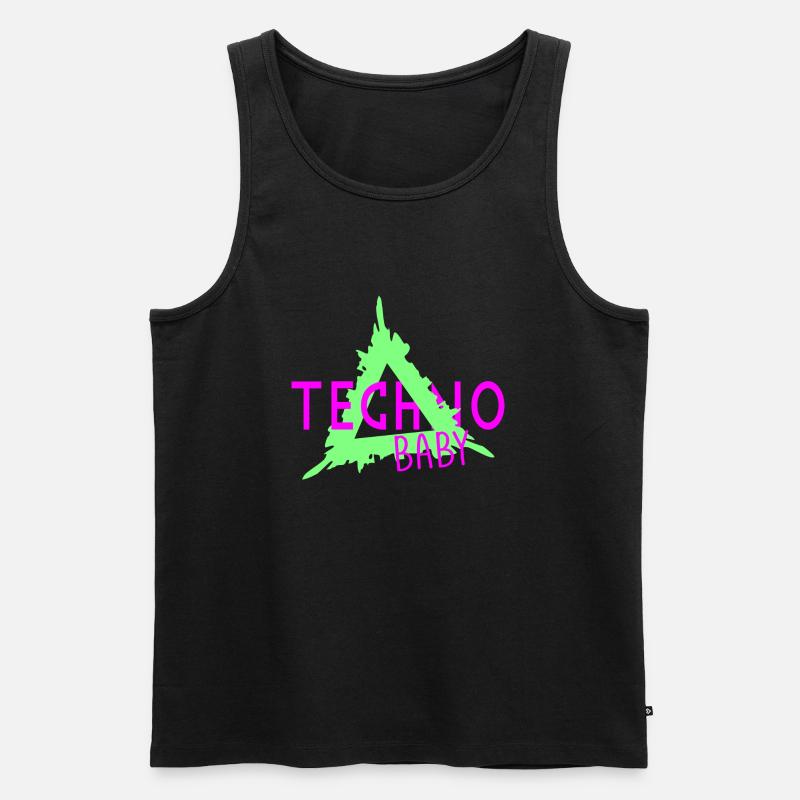 Techno bébé - Débardeur bio Premium Homme - noir