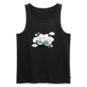 Marine Conservation, you are turtley awesome - Men's Premium Organic Tank Top - black - Front - AI Model Male 178 light (178cm)
