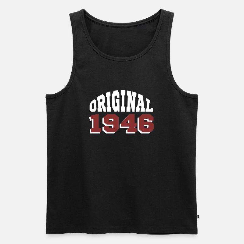 Original 1946 - Männer Premium Bio Tank Top - Schwarz
