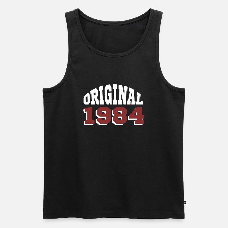 Original 1984 - Männer Premium Bio Tank Top - Schwarz