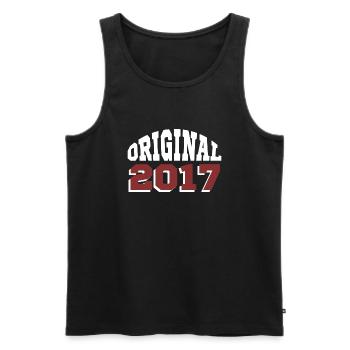 Original 2017 - Men's Premium Organic Tank Top - black - Front - AI Model Male 178 light (178cm)