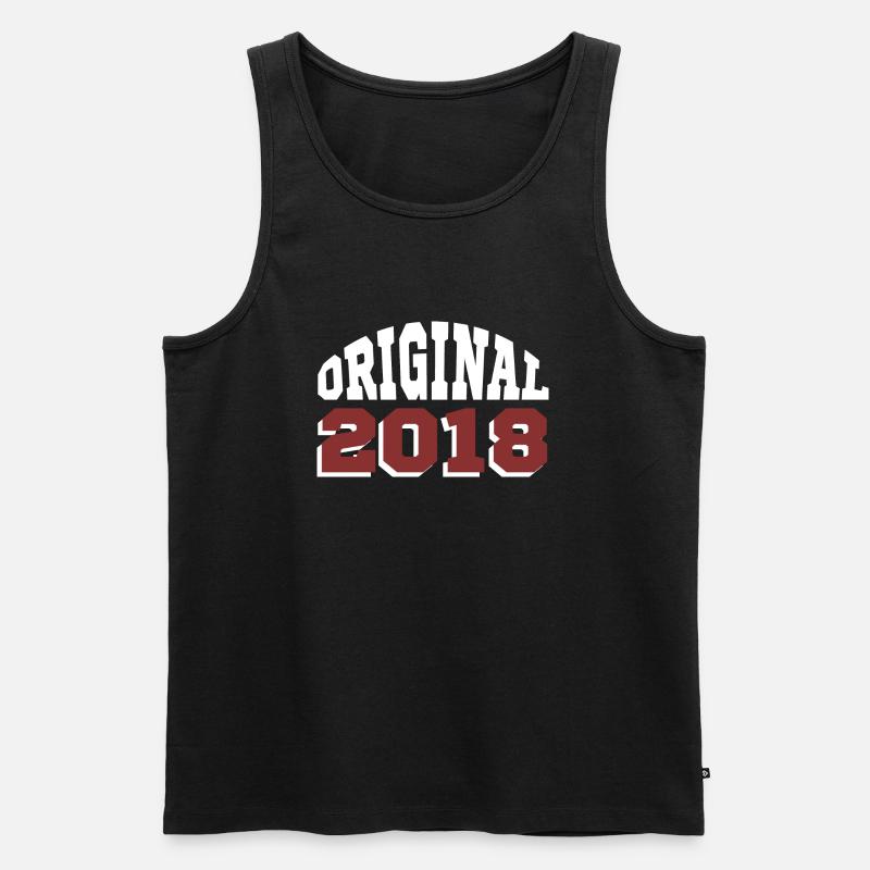 Ursprünglich: 2018 - Männer Premium Bio Tank Top - Schwarz