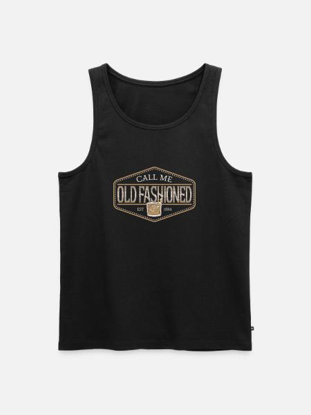Whisky Call me old fashioned - Men's Premium Organic Tank Top - black