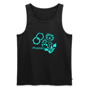 Pharmacy - Männer Premium Bio Tank Top - Schwarz - Vorne - Michal (187cm)