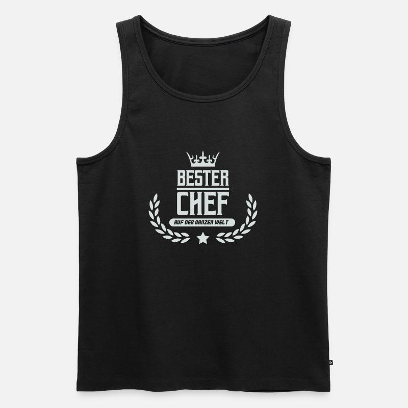 bester chef der welt - Männer Premium Bio Tank Top - Schwarz