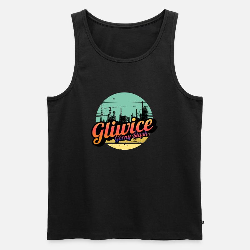 Gleiwitz Oberschlesien - Männer Premium Bio Tank Top - Schwarz