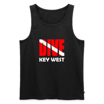 Dive Key West Karibik Caribbean USA Florida - Männer Premium Bio Tank Top - Schwarz - Vorne - Michal (187cm)