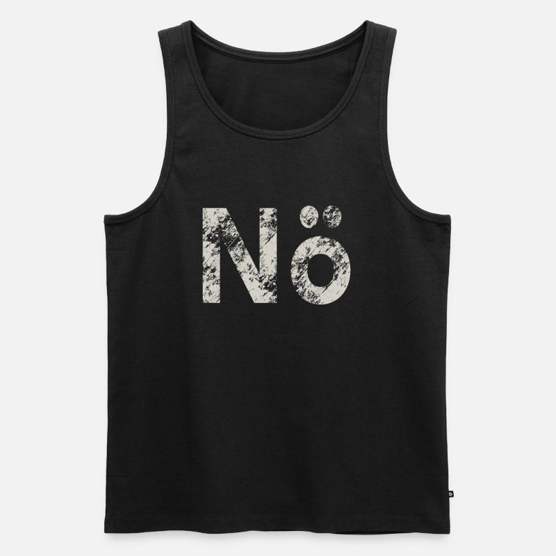 Nö - Männer Premium Bio Tank Top - Schwarz