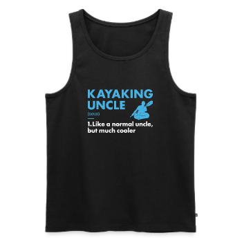 Kayakiste Oncle Définition Kayak - Débardeur bio Premium Homme - noir - Devant - Michal (187cm)