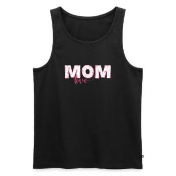 Maman amour - Débardeur bio Premium Homme - noir - Devant - Michal (187cm)