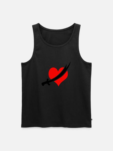 Alevi Kalp - Herre Premium økologisk tanktop - sort