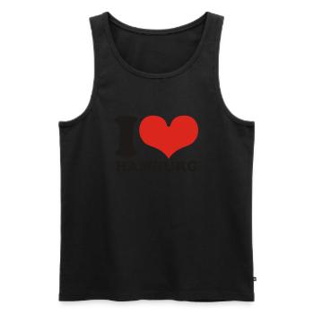 Hambourg - Débardeur bio Premium Homme - noir - Devant - Michal (187cm)