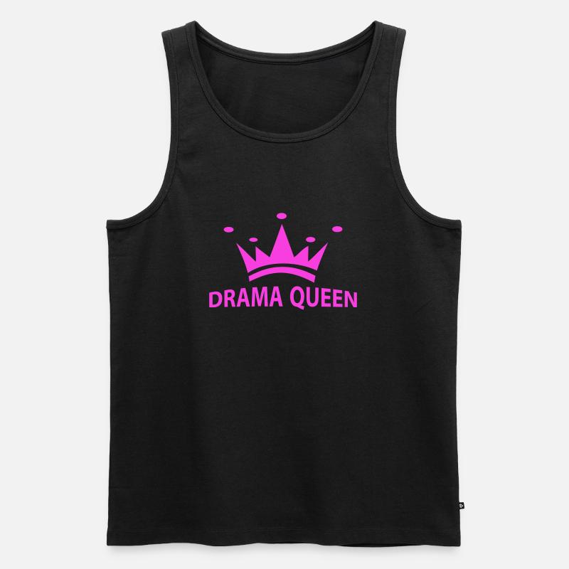 Drama_Queen - Männer Premium Bio Tank Top - Schwarz