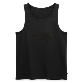 MZ ES 150 125 Trophy - Männer Premium Bio Tank Top - Schwarz - Vorne - AI Model Male 178 light (178cm)