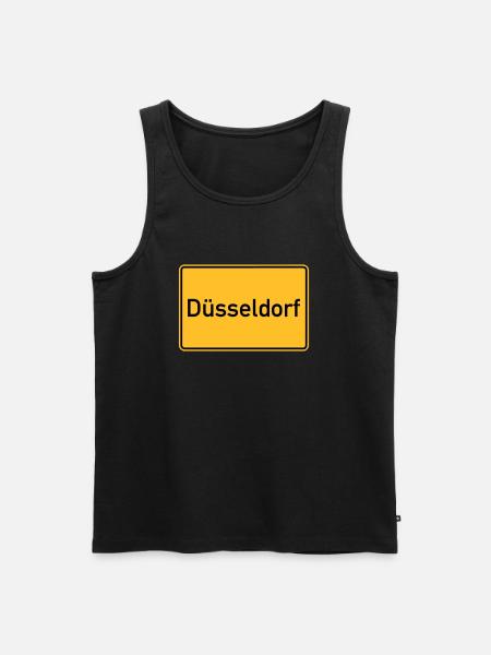 Düsseldorf - Männer Premium Bio Tank Top - Schwarz