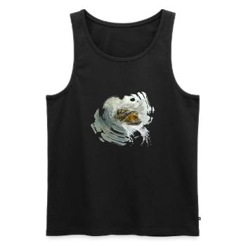hecht karpfen zander fish - Männer Premium Bio Tank Top - Schwarz - Vorne - AI Model Male 178 light (178cm)