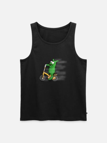 Biker Kobold - Männer Premium Bio Tank Top - Schwarz