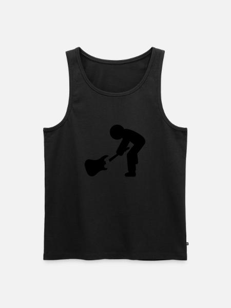 rocker - Men's Premium Organic Tank Top - black