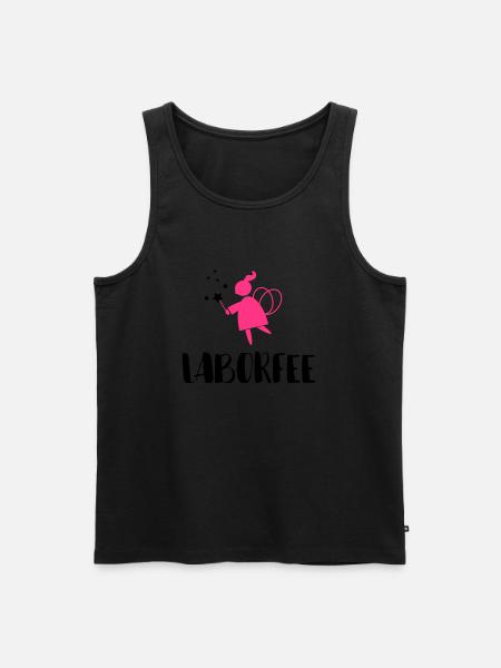 Laborfee - Männer Premium Bio Tank Top - Schwarz
