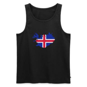Island - Männer Premium Bio Tank Top - Schwarz - Vorne - Michal (187cm)