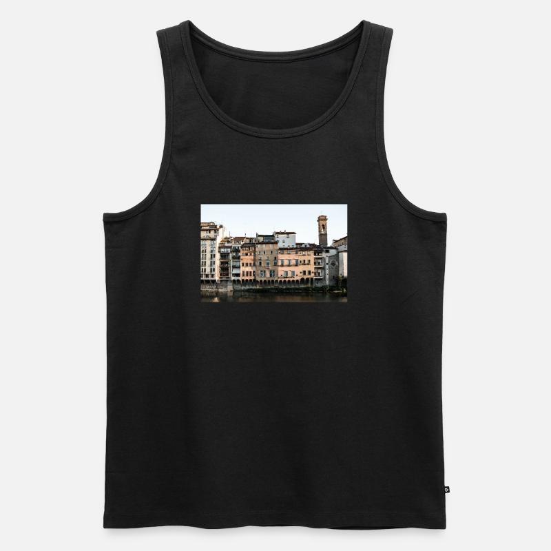 Florence - Männer Premium Bio Tank Top - Schwarz