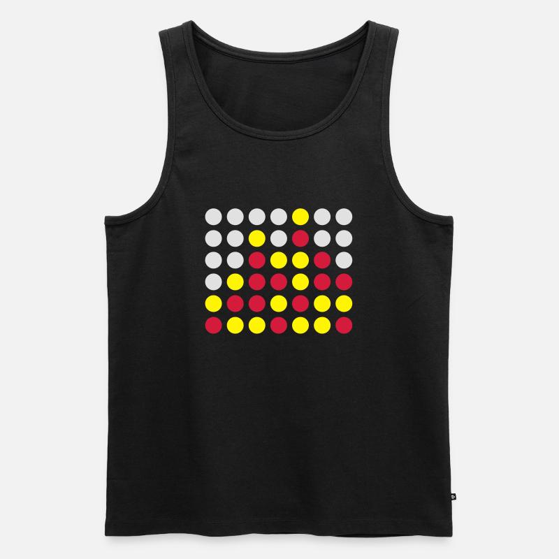 Vier gewinnt! - Männer Premium Bio Tank Top - Schwarz