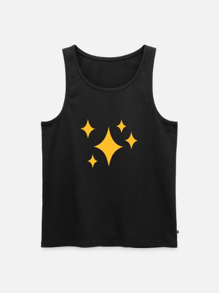 Stars - Men's Premium Organic Tank Top - black