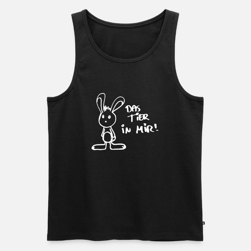 Das Tier in mir - Männer Premium Bio Tank Top - Schwarz
