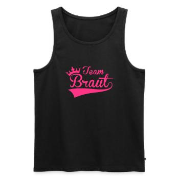 Team Braut - Männer Premium Bio Tank Top - Schwarz - Vorne - Michal (187cm)