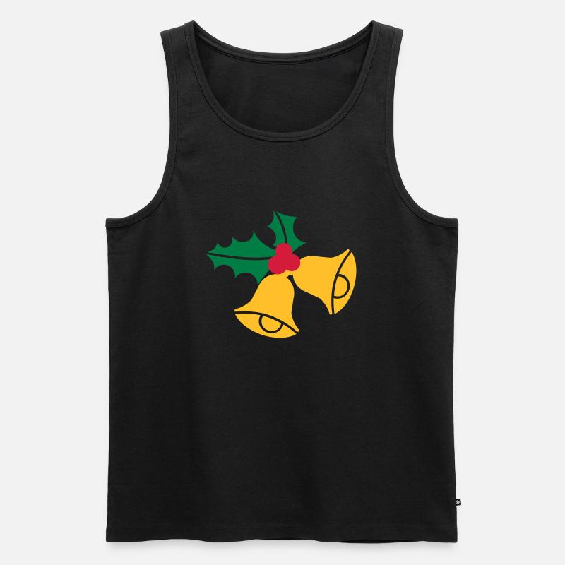 Glocken Weihnachten - Männer Premium Bio Tank Top - Schwarz