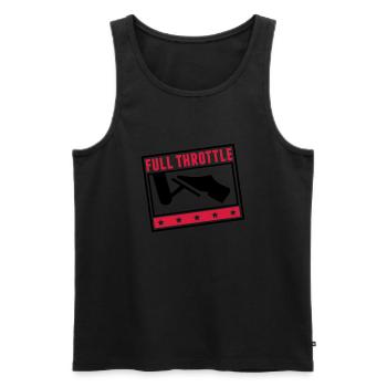 full_throttle_pi2 - Männer Premium Bio Tank Top - Schwarz - Vorne - AI Model Male 178 light (178cm)