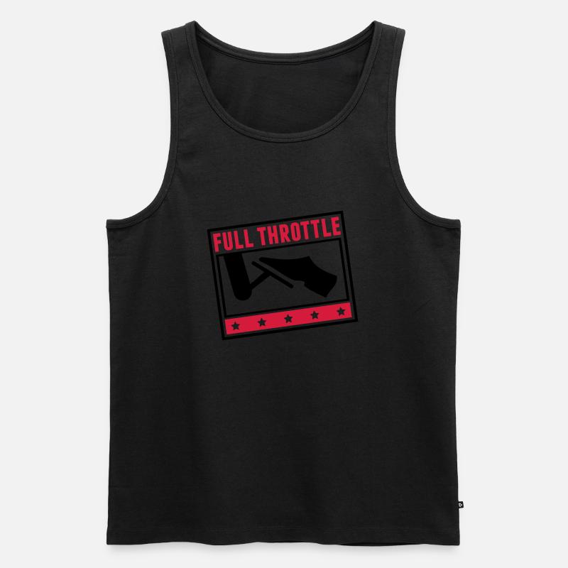 full_throttle_pi2 - Männer Premium Bio Tank Top - Schwarz