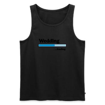 Wedding loading - Männer Premium Bio Tank Top - Schwarz - Vorne - AI Model Male 178 light (178cm)