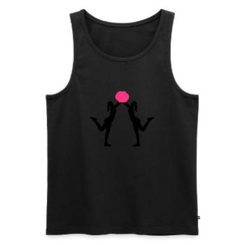 Cheerleader - Männer Premium Bio Tank Top - Schwarz - Vorne - Michal (187cm)
