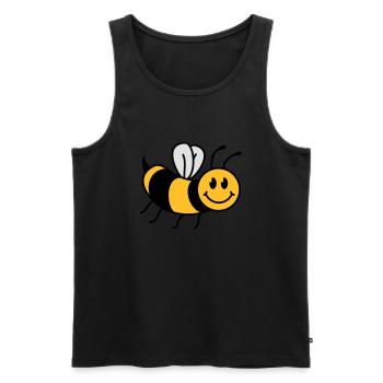 Niedliche Süße Kleine Biene - Männer Premium Bio Tank Top - Schwarz - Vorne - Michal (187cm)