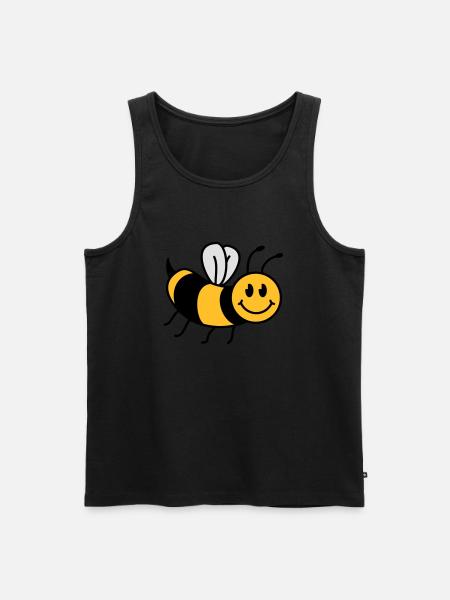 Cute sweet little bee - Men's Premium Organic Tank Top - black