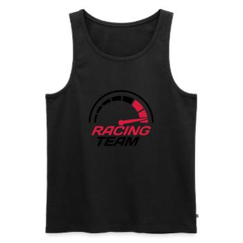 Racing team speedometer quick lawn - Men's Premium Organic Tank Top - black - Front - Michal (187cm)