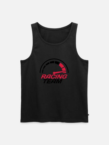 Racing team speedometer quick lawn - Men's Premium Organic Tank Top - black