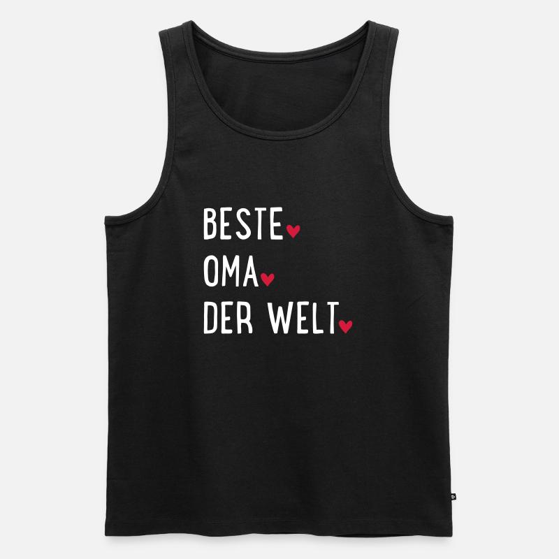 Oma - Männer Premium Bio Tank Top - Schwarz