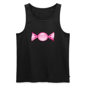 Smiley Candy - Débardeur bio Premium Homme - noir - Devant - Michal (187cm)