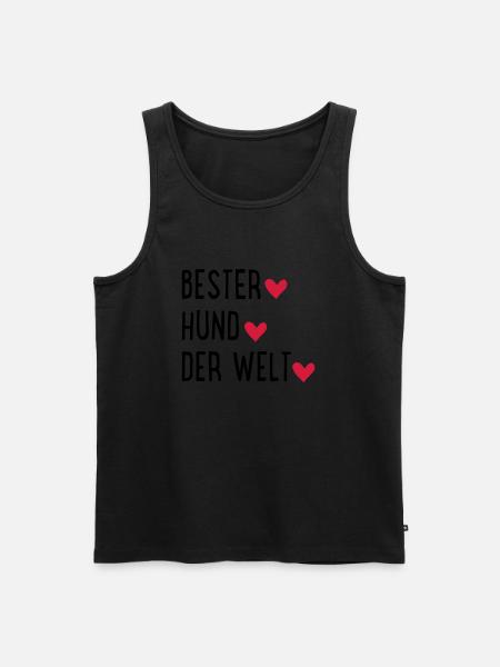 Hund - Männer Premium Bio Tank Top - Schwarz