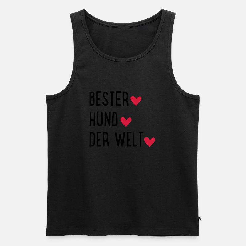 Hund - Männer Premium Bio Tank Top - Schwarz