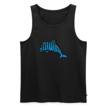 Delfin cute sea design - Men's Premium Organic Tank Top - black - Front - AI Model Male 178 light (178cm)