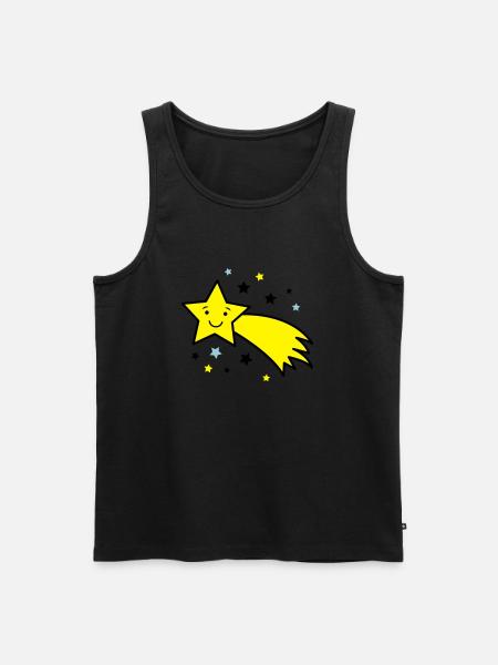 sternschnuppe_03 - Men's Premium Organic Tank Top - black